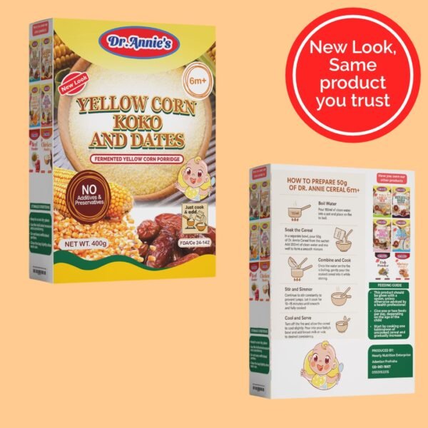 Yellow Corn Koko And Dates (Dr Annie's) 6m